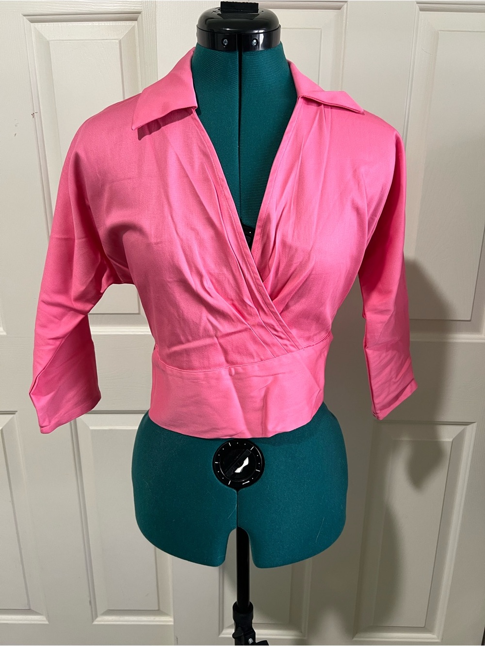 Pinup Couture Pink Wrap Top